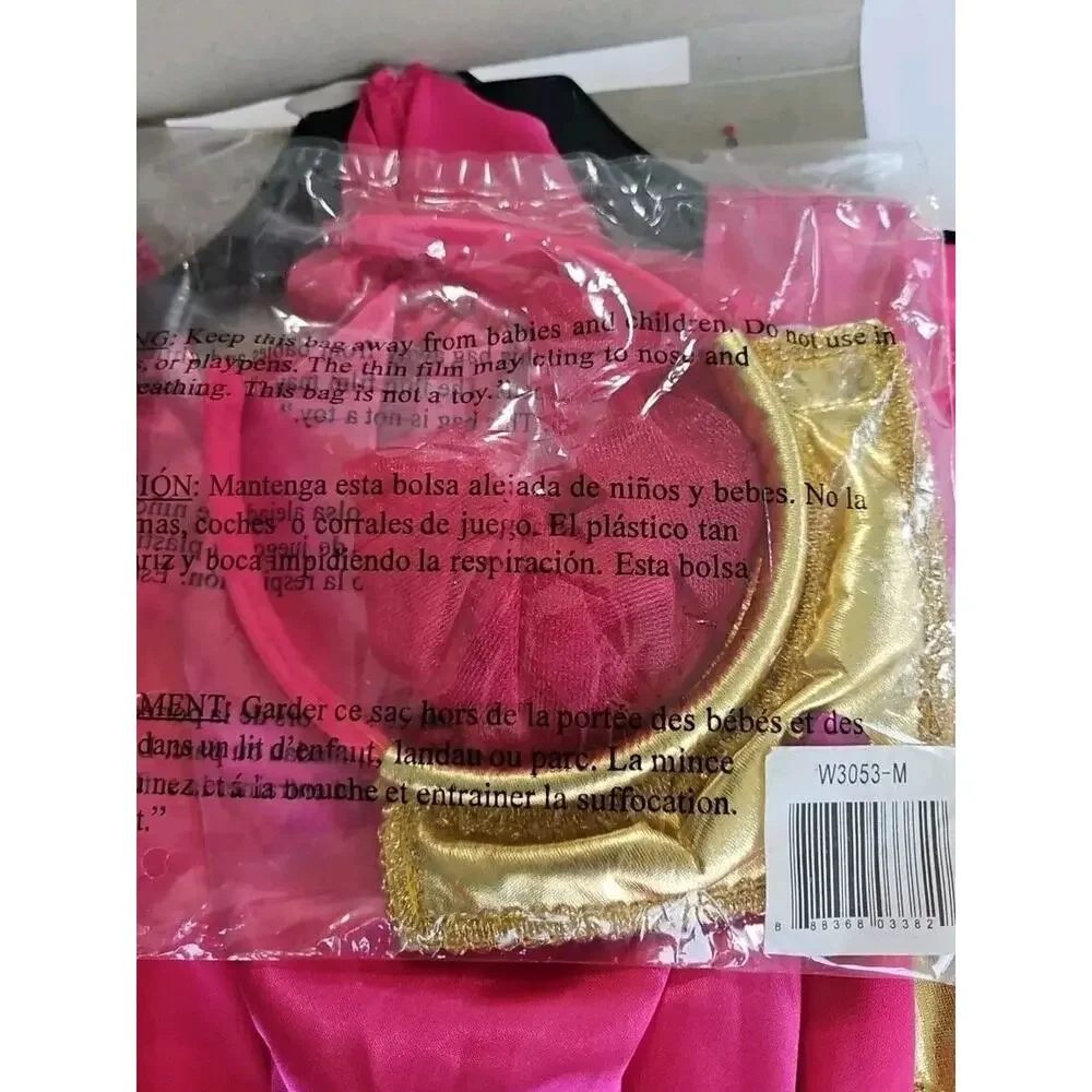 NWT Genie Girl Costume Size M (8-10) Pink And Gold‎